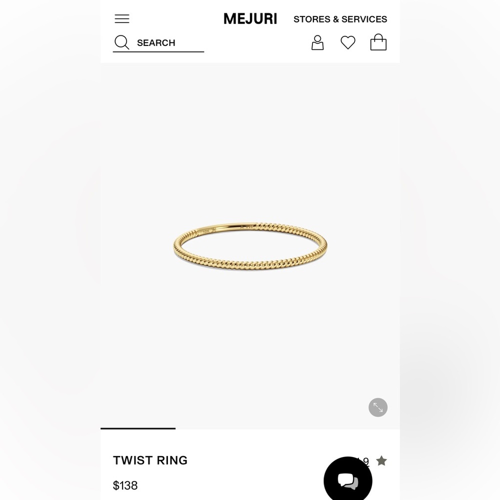Mejuri Gold Twist Ring